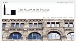 Desktop Screenshot of masonryofdenver.com