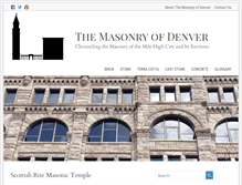 Tablet Screenshot of masonryofdenver.com